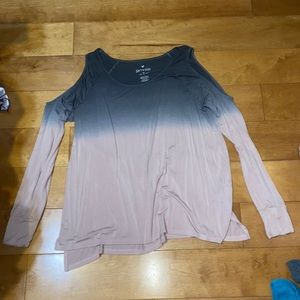 American eagle long sleeve ombré shirt